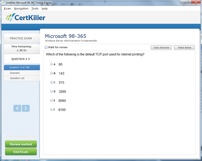 microsoft exam mcse infrastructure core sample exams mta questions testing engine certification training